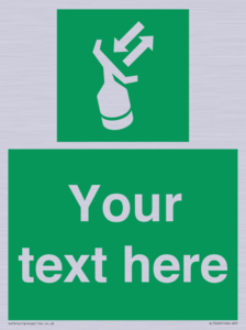 Custom sign safe condition Search and rescue transponder